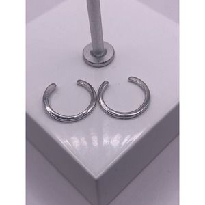 Beautiful sterling silver pair your clip earrings